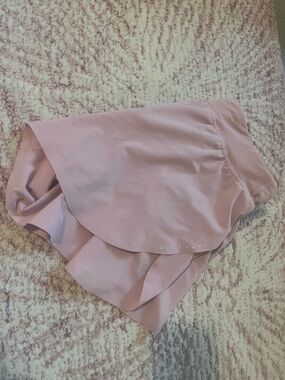 lululemon pink haze fast & free shorts